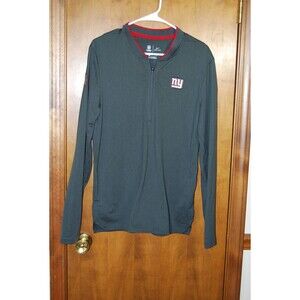 NFL On Field Apparel NY Giants 1/4 Zip Pullover Nike DRI Fit Size Small
